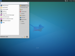 Xubuntu Desktop mit Whiskermenü